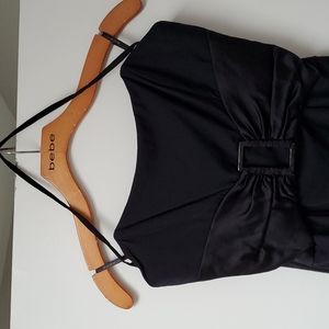bebe, black vintage dress, M